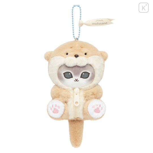 Japan Mofusand Fluffy Mascot Holder - Otter Cat - 5