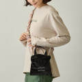 Japan Mofusand Hibiya Kadan Crinkled Strap Mini Bag - Rose Pink - 2