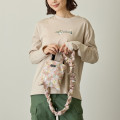 Japan Mofusand Hibiya Kadan Crinkled Strap Mini Bag - Rose Pink - 3