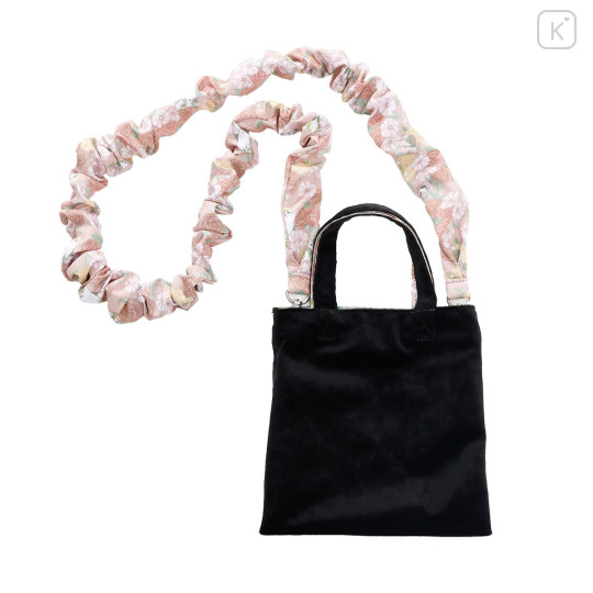 Japan Mofusand Hibiya Kadan Crinkled Strap Mini Bag - Rose Pink - 7