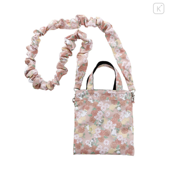 Japan Mofusand Hibiya Kadan Crinkled Strap Mini Bag - Rose Pink - 8