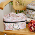 Japan Mofusand Hibiya Kadan Vanity Pouch - Rose Pink - 2