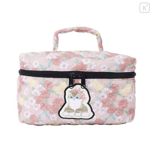 Japan Mofusand Hibiya Kadan Vanity Pouch - Rose Pink - 4