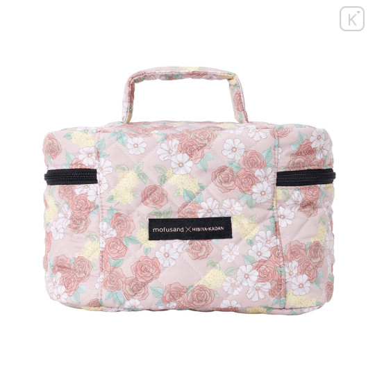 Japan Mofusand Hibiya Kadan Vanity Pouch - Rose Pink - 5