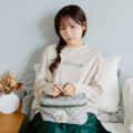Japan Mofusand Hibiya Kadan Vanity Pouch - Leaf Olive - 3