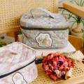 Japan Mofusand Hibiya Kadan Vanity Pouch - Leaf Olive - 4