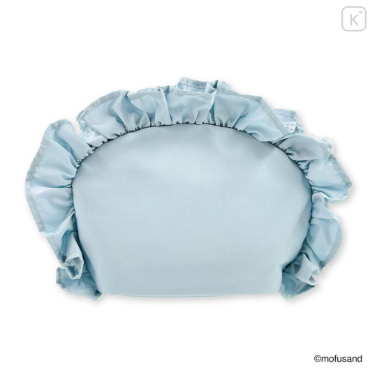 Japan Mofusand Round Pouch with Frills - Blue - 5