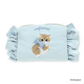 Japan Mofusand Square Pouch with Frills - Blue - 1