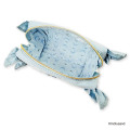 Japan Mofusand Square Pouch with Frills - Blue - 6