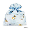 Japan Mofusand Frilled Drawstring Bag - Blue - 1