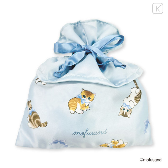 Japan Mofusand Frilled Drawstring Bag - Blue - 3