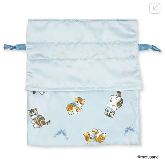 Japan Mofusand Frilled Drawstring Bag - Blue - 6