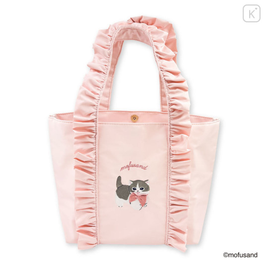 Japan Mofusand Mini Tote Bag with Frills - Pink - 3