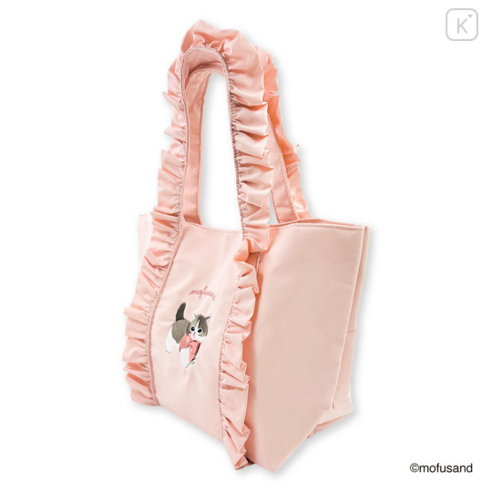 Japan Mofusand Mini Tote Bag with Frills - Pink - 4