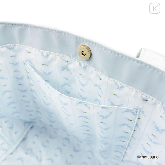 Japan Mofusand Mini Tote Bag with Frills - Blue - 8