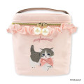 Japan Mofusand Mini Vanity Pouch with Frills - Pink - 1