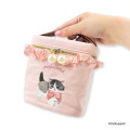 Japan Mofusand Mini Vanity Pouch with Frills - Pink - 2