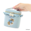 Japan Mofusand Mini Vanity Pouch with Frills - Blue - 2