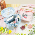 Japan Mofusand Mini Vanity Pouch with Frills - Blue - 3