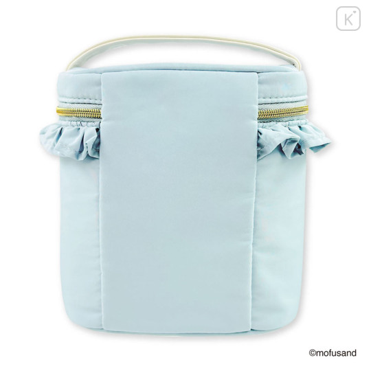 Japan Mofusand Mini Vanity Pouch with Frills - Blue - 5