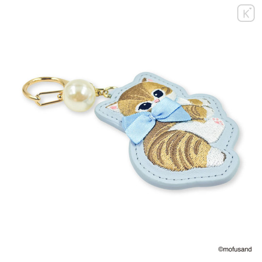 Japan Mofusand Embroidered Keychain - Blue - 4