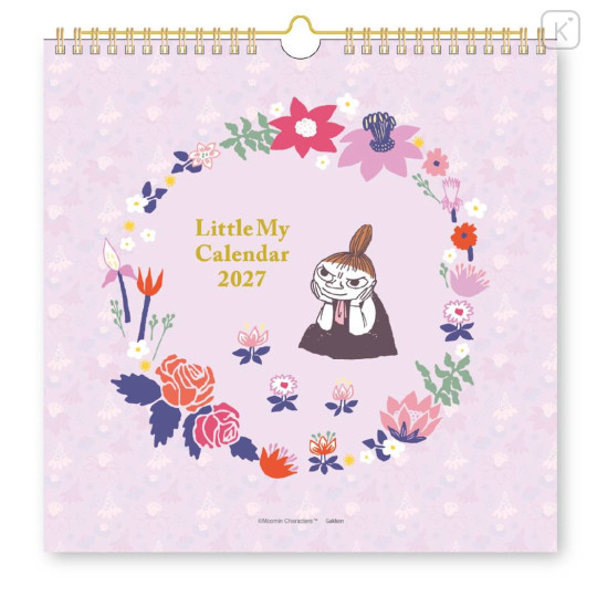 Japan Moomin Wall Calendar (M) - Little My : Flower 2027 - 1