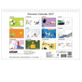 Japan Moomin Wall Calendar (L) - Moomin : Characters : Village Flower 2027 - 4