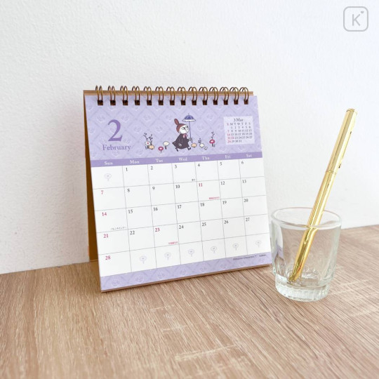 Japan Moomin Desk Calendar - Little My : Flower 2027 - 3