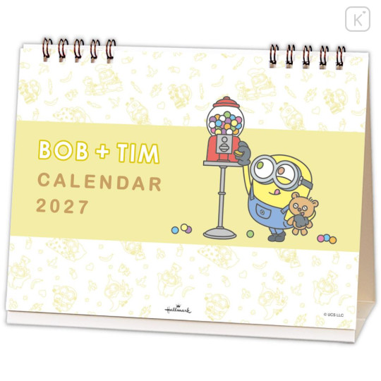 Japan Minions Desk Calendar - Minions : Bob & Tim Bear 2027 - 2