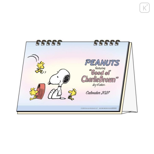 Japan Peanuts Desk Calendar - Snoopy & Woodstock : Good ol Charlie Brown 2027 - 1