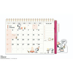 Japan Peanuts Desk Calendar & To Do List - Snoopy & Woodstock : 2027