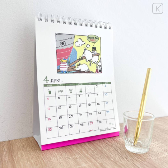Japan Moomin Desk Calendar - Little My & Moomintroll : Comic 2027 - 3