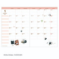 Japan Bread Thief B6 Planner Monthly Schedule Book - Orange 2027 - 2