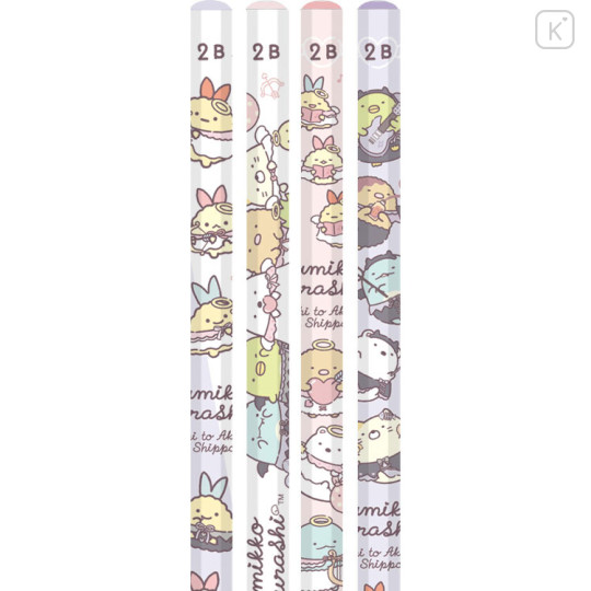 Japan San-X 2B Pencil Set - Sumikko Gurashi : Angel and Devil's Tail - 2