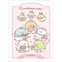 Japan San-X A4 Clear Holder - Sumikko Gurashi : Angel and Devil's Tail A