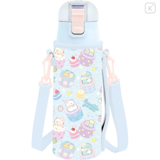 Japan San-X Stainless Steel Bottle 470ml - Sumikko Gurashi : Colorful Cake - 1