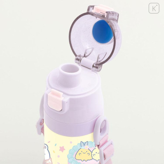 Japan San-X Compact 2-Way Stainless Steel Bottle - Sumikko Gurashi : Colorful Cake - 5