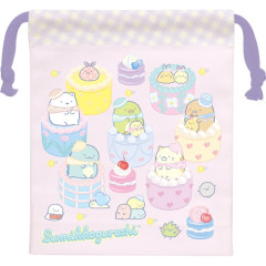 Japan San-X Drawstring Bag - Sumikko Gurashi : Colorful Cake