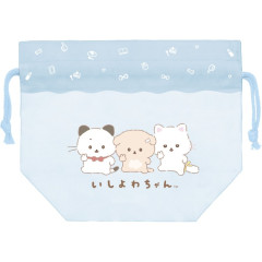 Japan San-X Drawstring Bag - Ishiyowa-chan : Blue