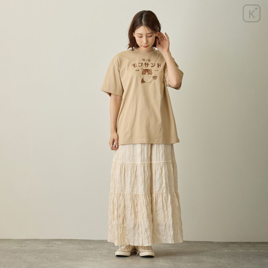 Japan Mofusand T-Shirt (M) - Cat Cafe Natural - 7