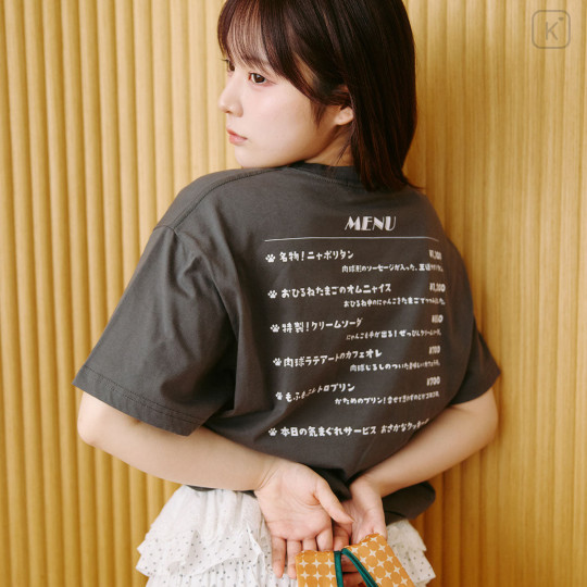 Japan Mofusand T-Shirt (M) - Nyapolitan Sumikuro Charcoal Black - 4