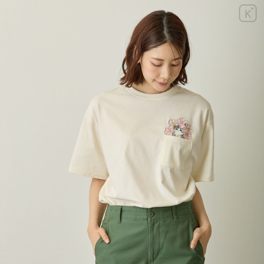 Japan Mofusand Hibiya Kadan T-Shirt (M) - Cosmos Off-White - 6