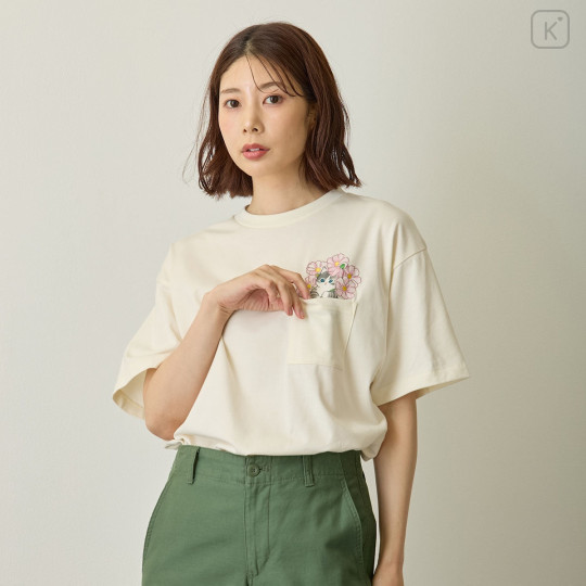 Japan Mofusand Hibiya Kadan T-Shirt (L) - Cosmos Off-White - 5