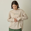 Japan Mofusand Hibiya Kadan Long Sleeve T-Shirt (L) - Leaf Beige - 6