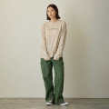 Japan Mofusand Hibiya Kadan Long Sleeve T-Shirt (L) - Leaf Beige - 8