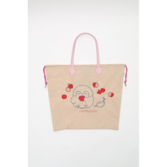 Japan Koupen-chan Embroidered Tote Bag - Koupenchan : Apple Beige