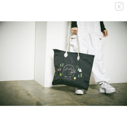 Japan Koupen-chan Embroidered Tote Bag - Koupenchan : Apple Beige - 2