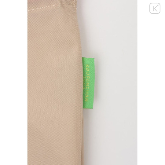 Japan Koupen-chan Embroidered Tote Bag - Koupenchan : Apple Beige - 5