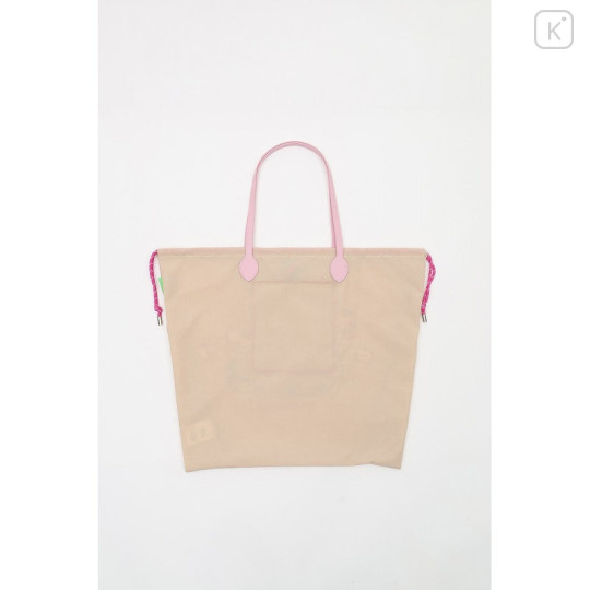 Japan Koupen-chan Embroidered Tote Bag - Koupenchan : Apple Beige - 6