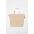 Japan Koupen-chan Embroidered Tote Bag - Koupenchan : Apple Beige - 6